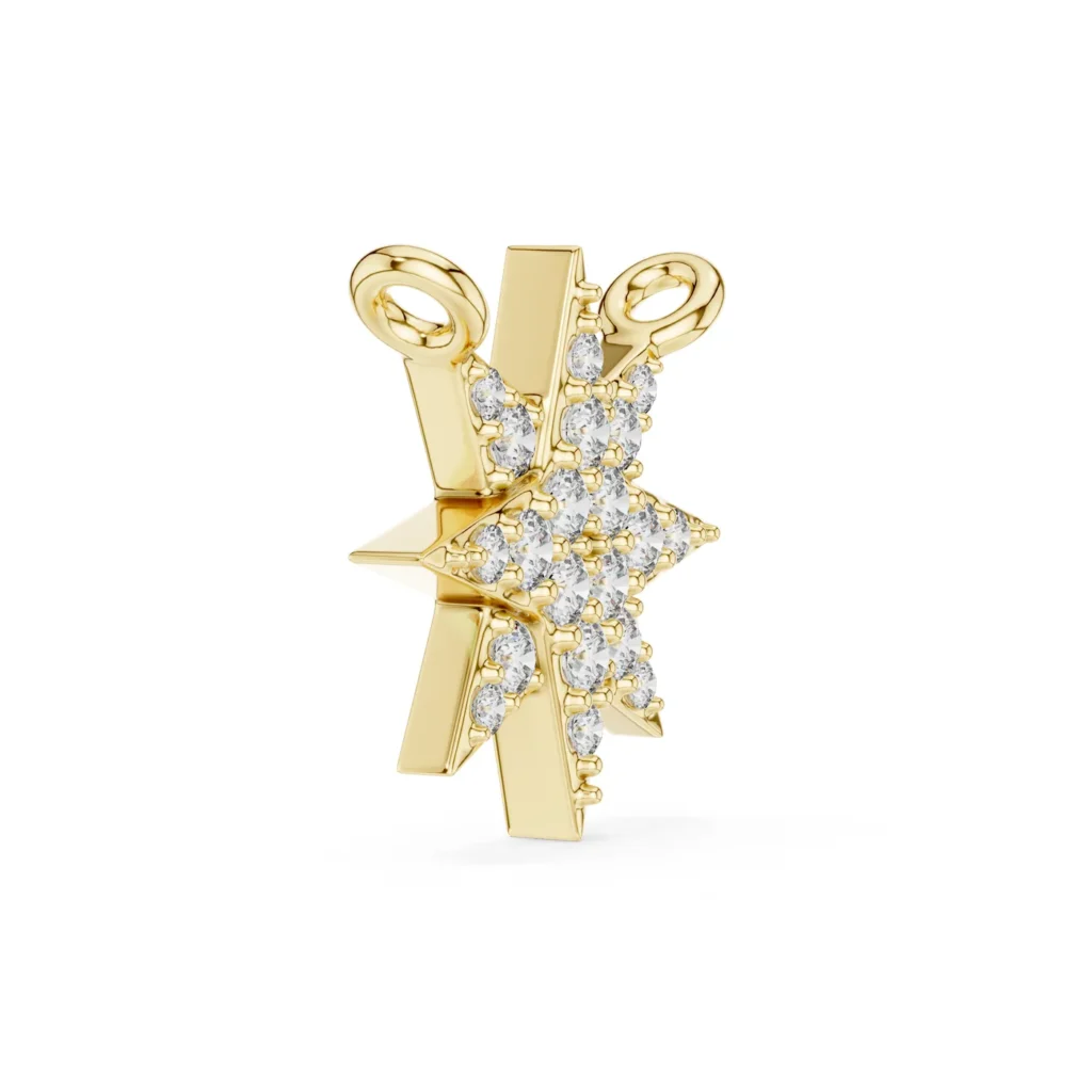 Pavé North Star Necklace — photo 3
