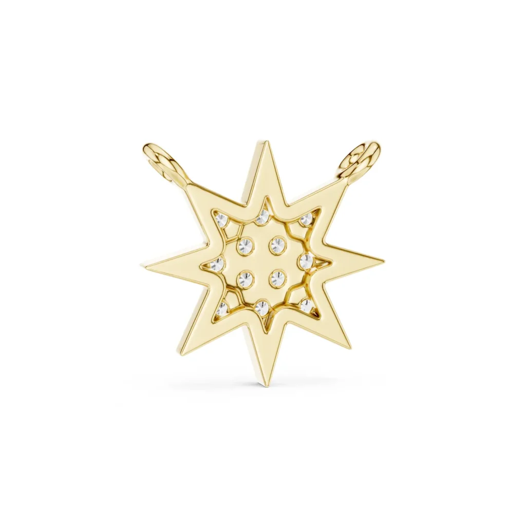 Pavé North Star Necklace — photo 4