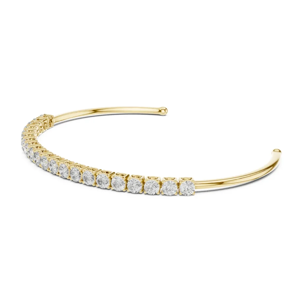Open Diamond Cuff Bracelet