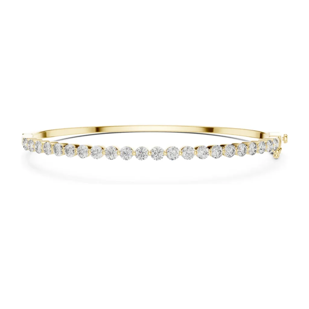 Diamond Hinged Bangle — photo 4
