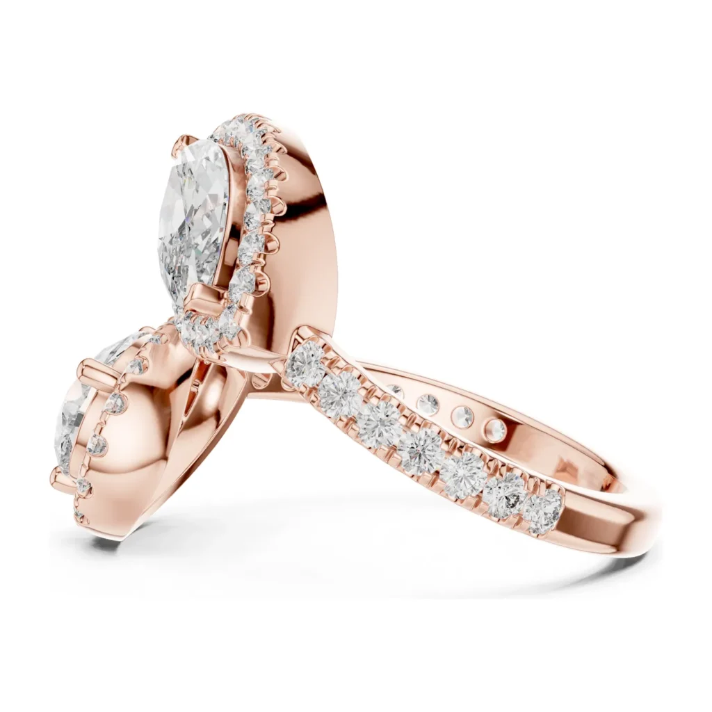 Toi et Moi Halo Open Ring — photo 11