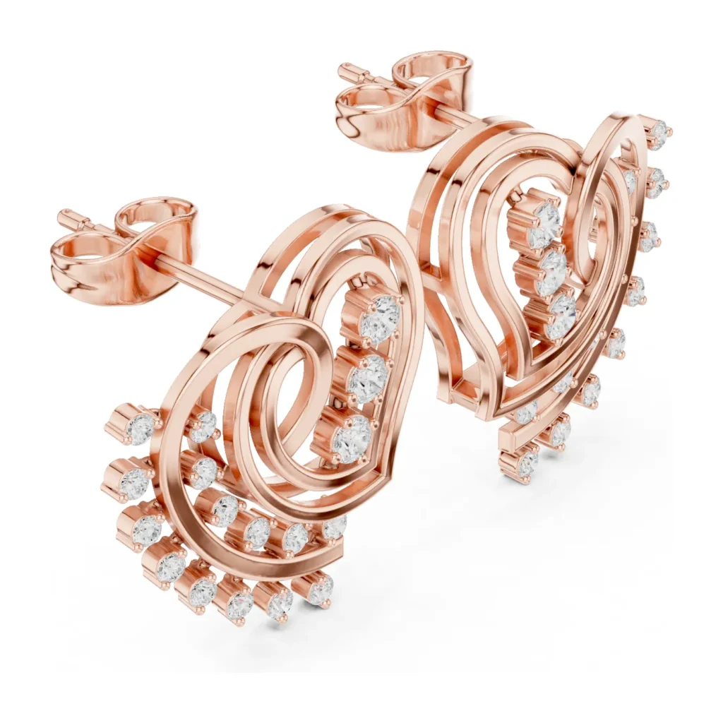 Spiral Heart Studs — photo 9