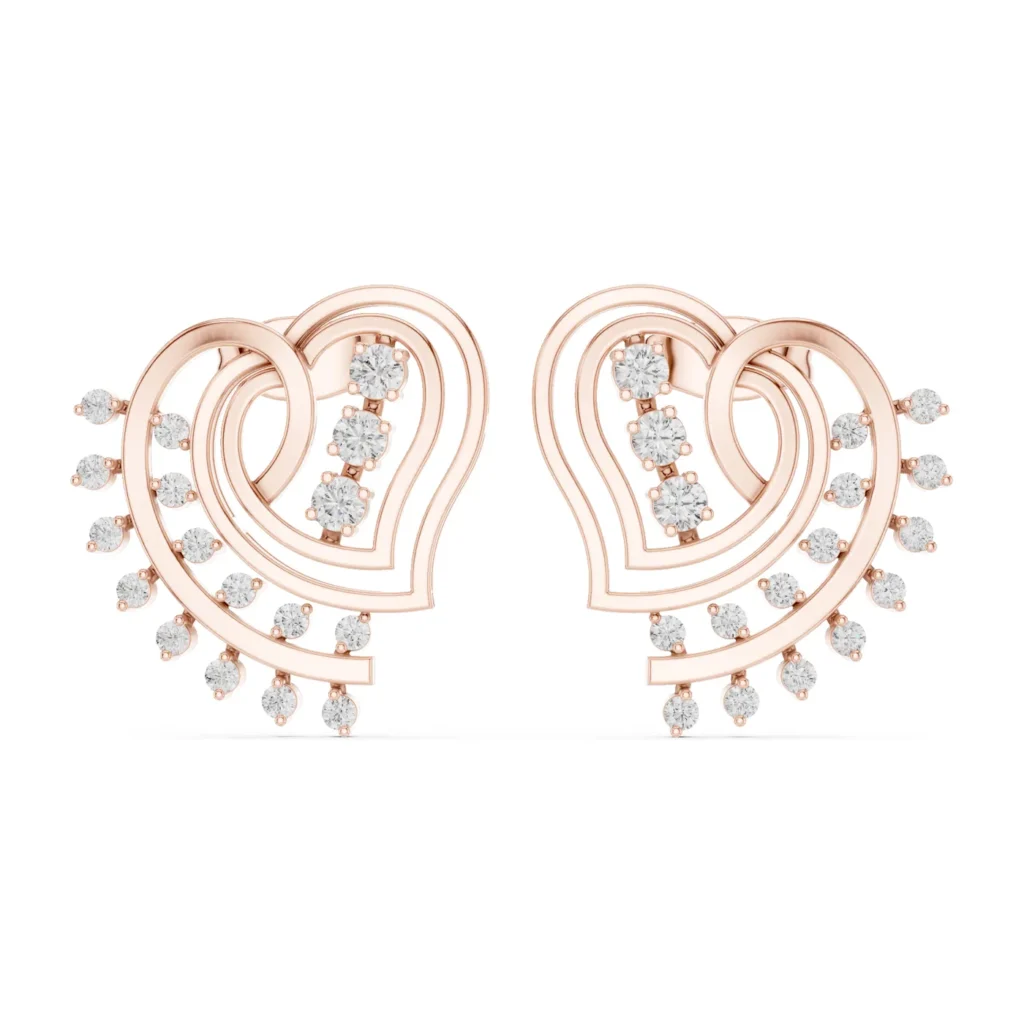 Spiral Heart Studs — photo 12