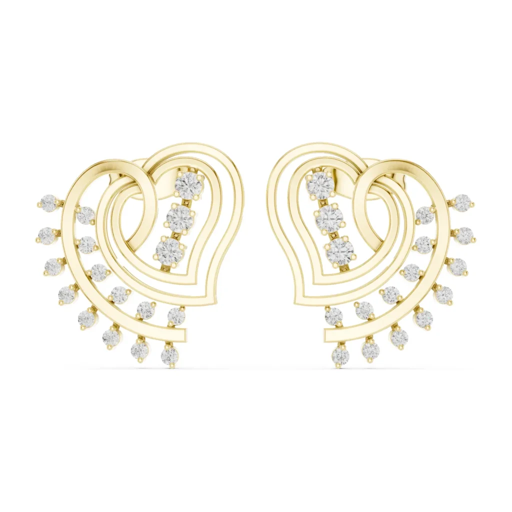 Spiral Heart Studs — photo 4