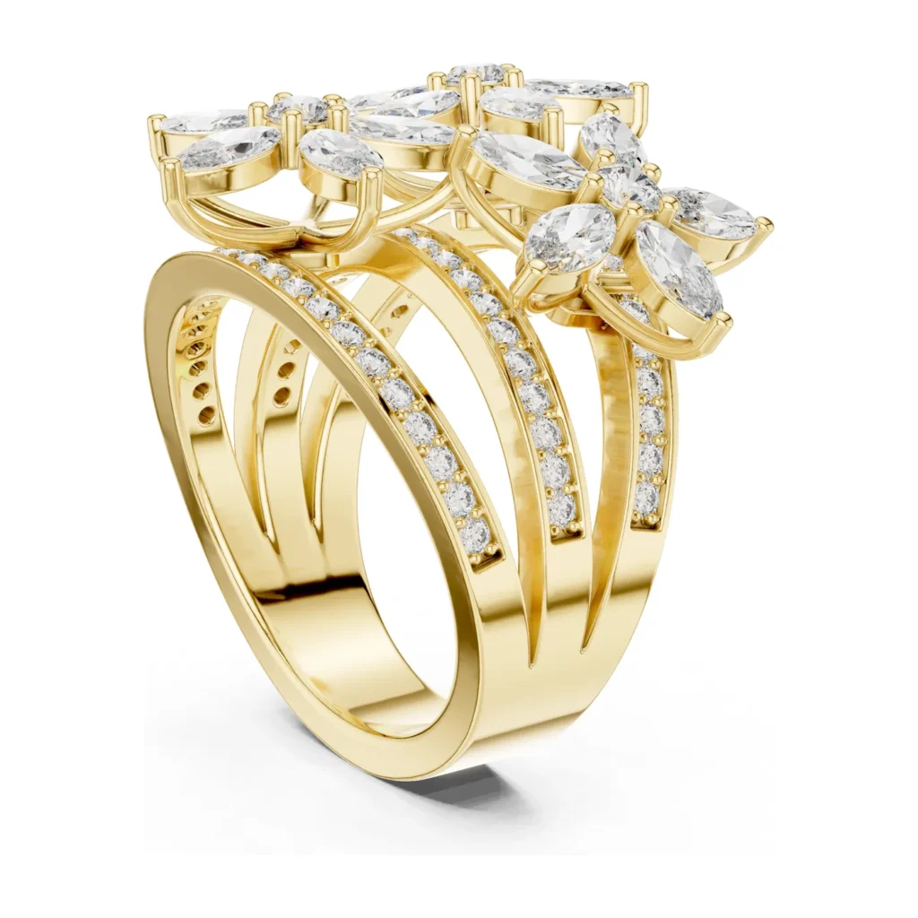 Marquise Cluster Multi-Row Statement Ring