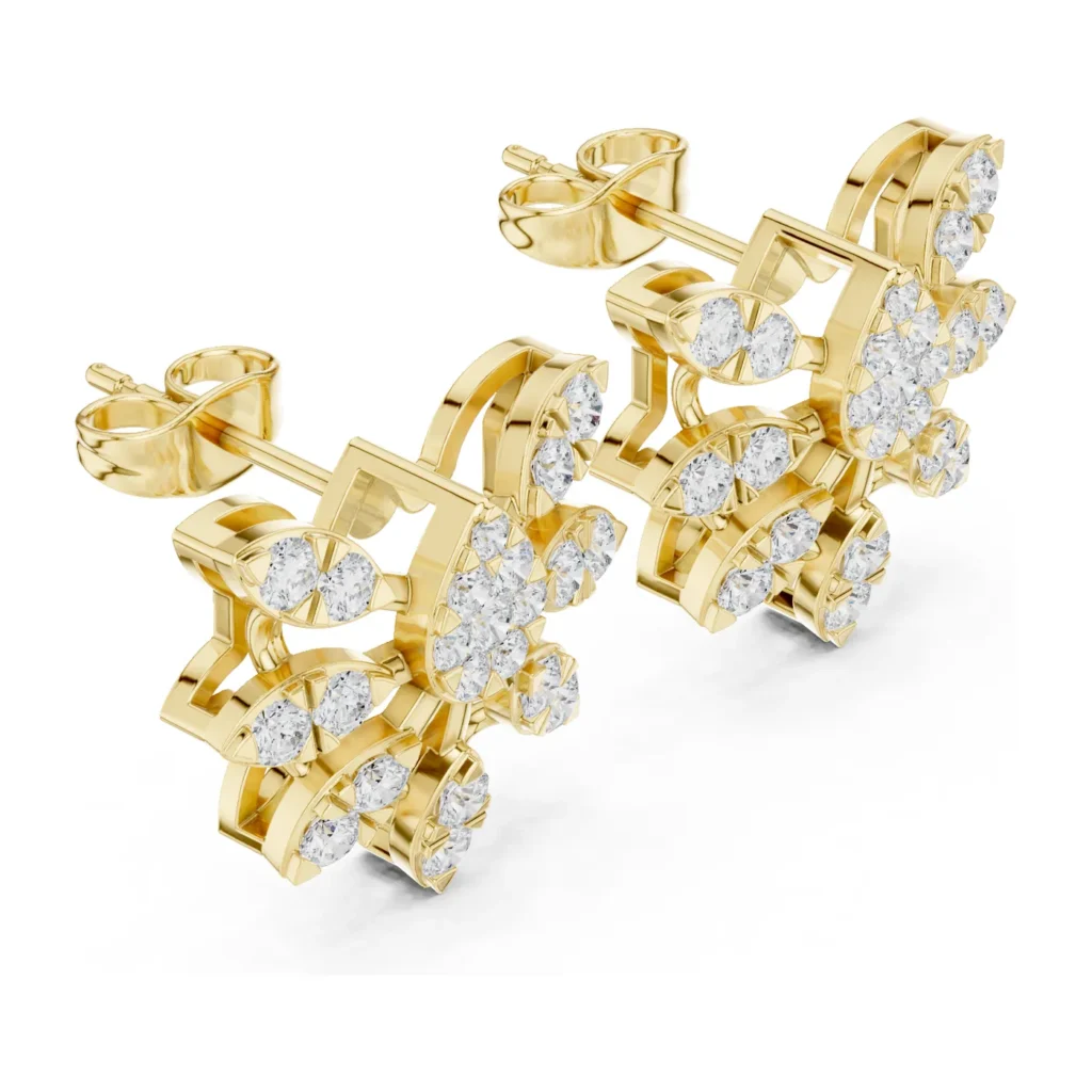 Floral Cascade Studs