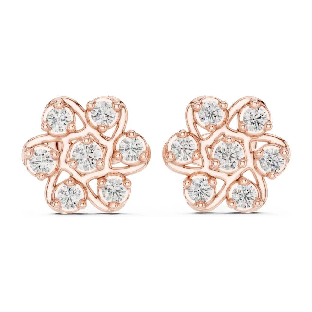 Five-Petal Cluster Studs — photo 12