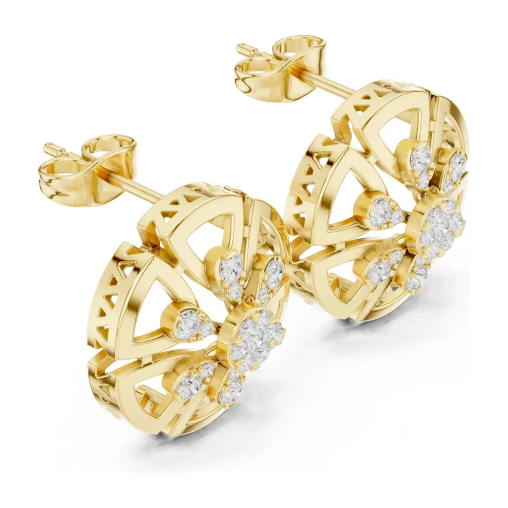 Openwork Disc Studs