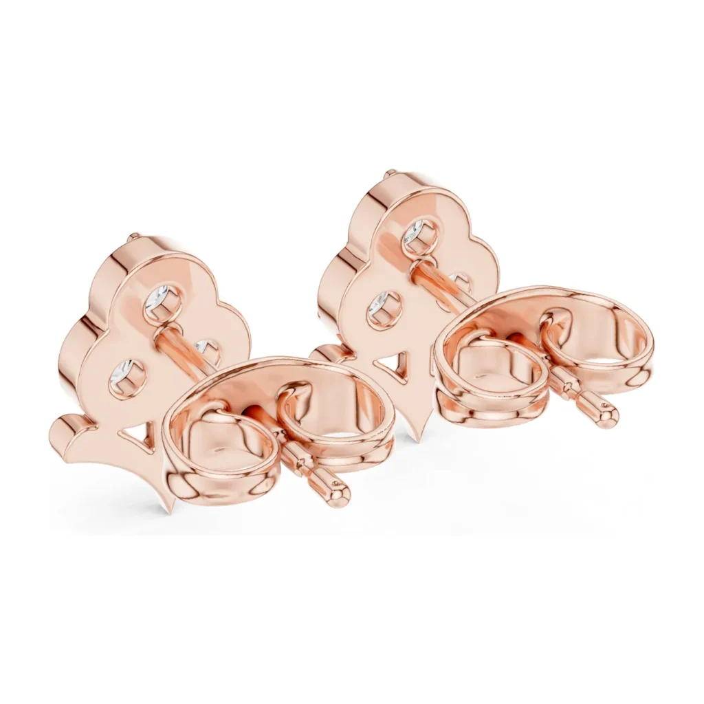 Trefoil Heart Cluster Studs — photo 11