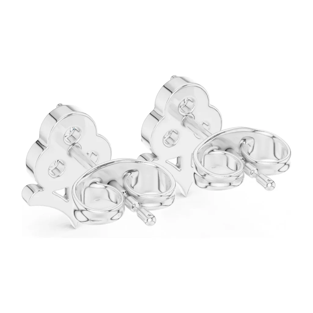 Trefoil Heart Cluster Studs — photo 7