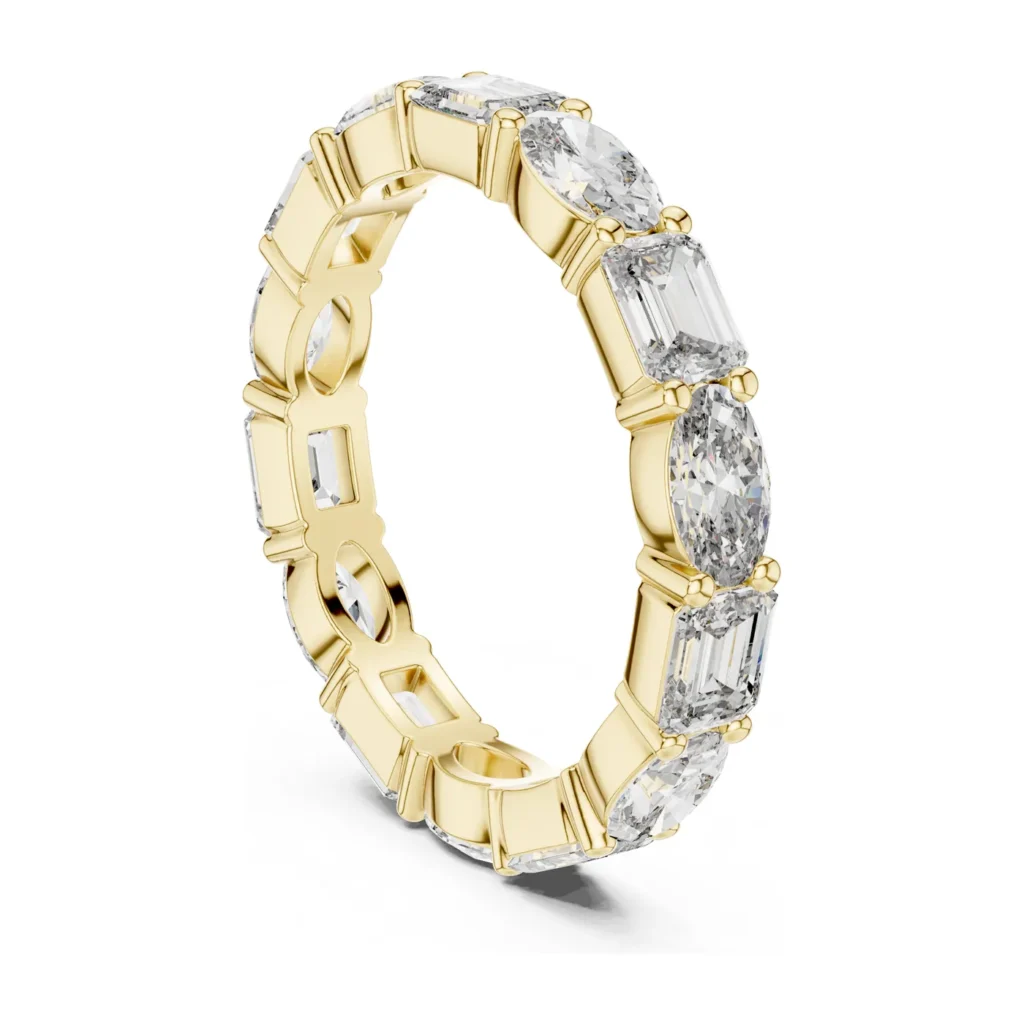 Mixed-Shape Eternity Band