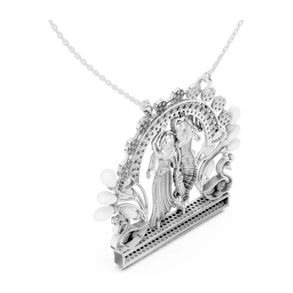 Peacock Flute Devotional Pendant — photo 6