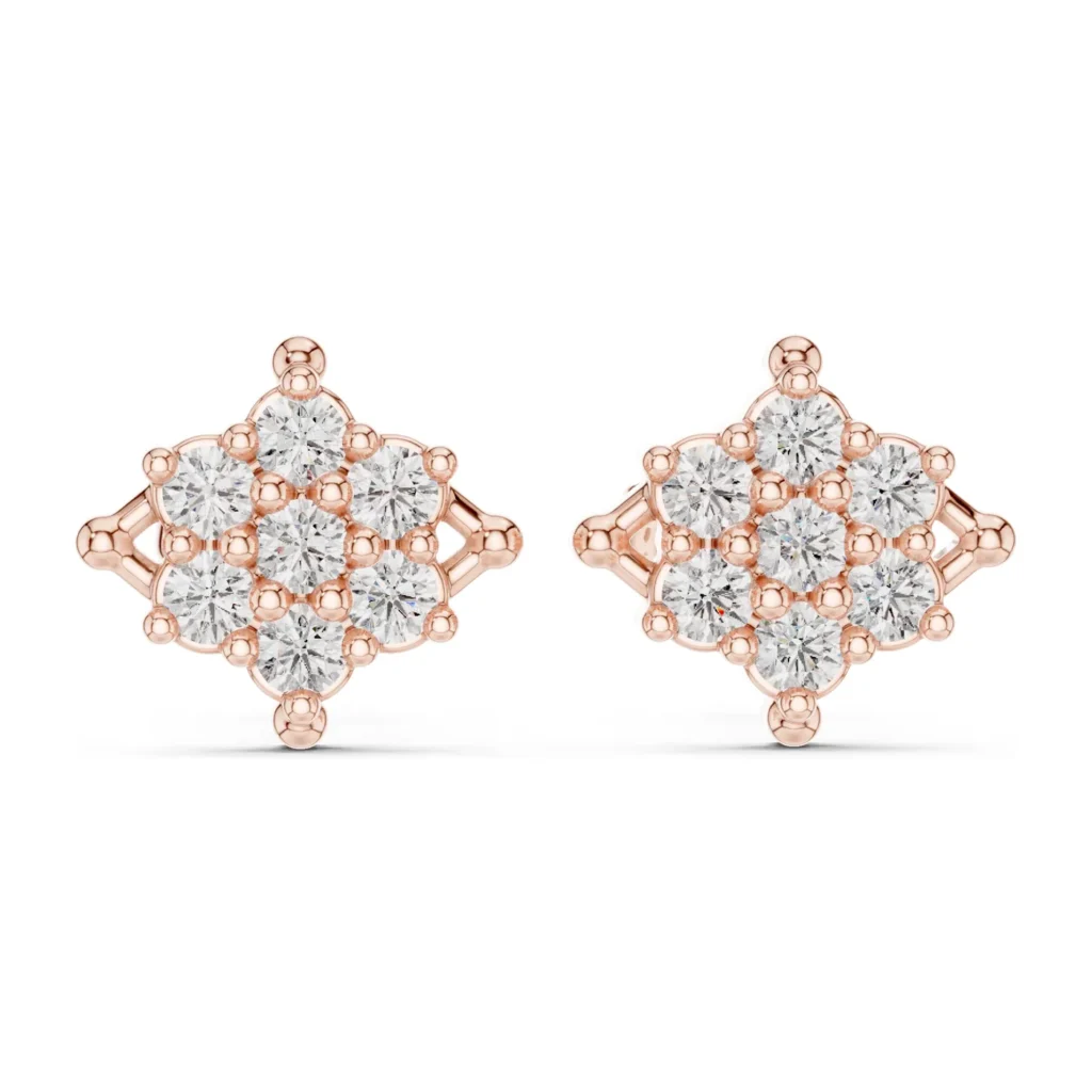 Hexagon Cluster Studs — photo 9