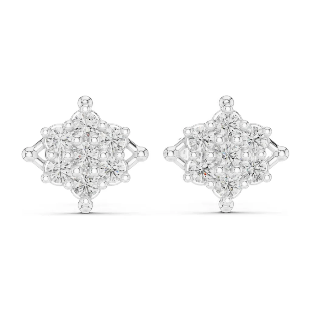 Hexagon Cluster Studs — photo 6