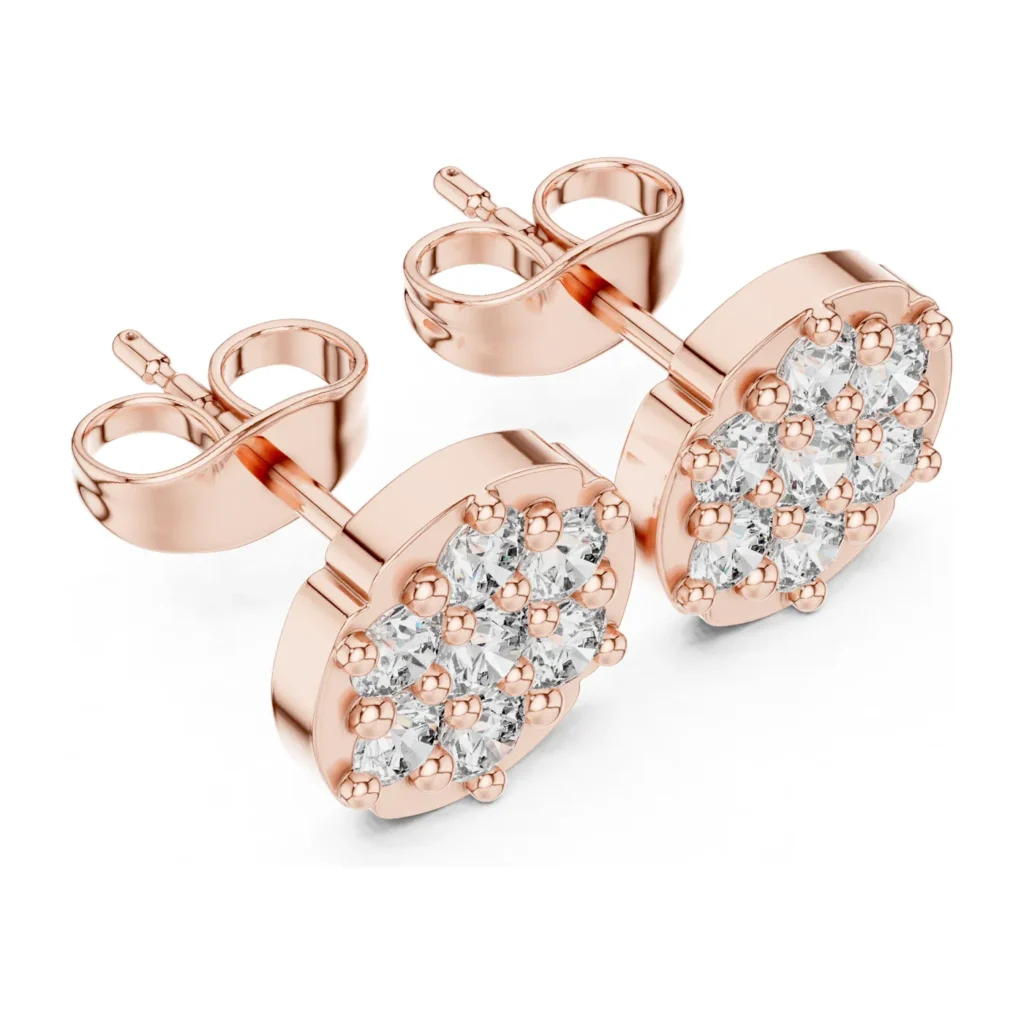 Round Pavé Cluster Studs — photo 10