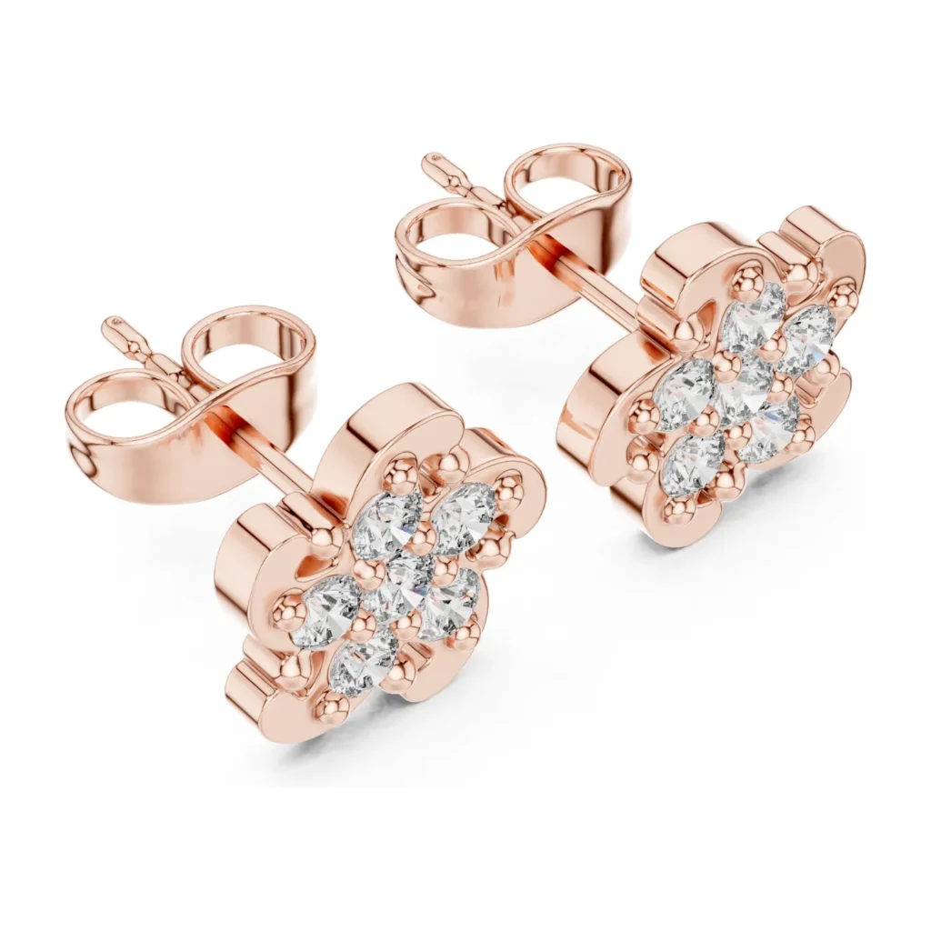 Snowflake Cluster Studs — photo 10