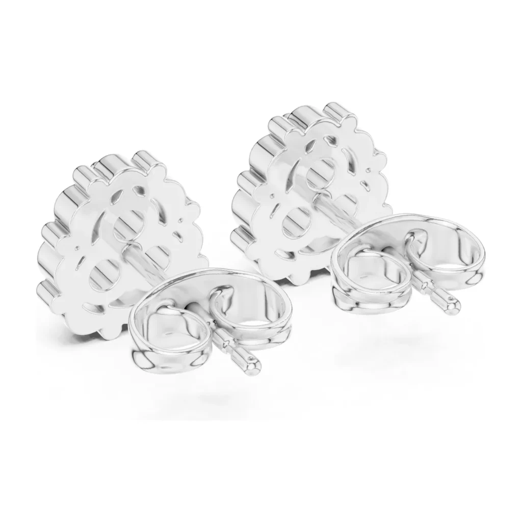 Round Halo Cluster Studs — photo 5