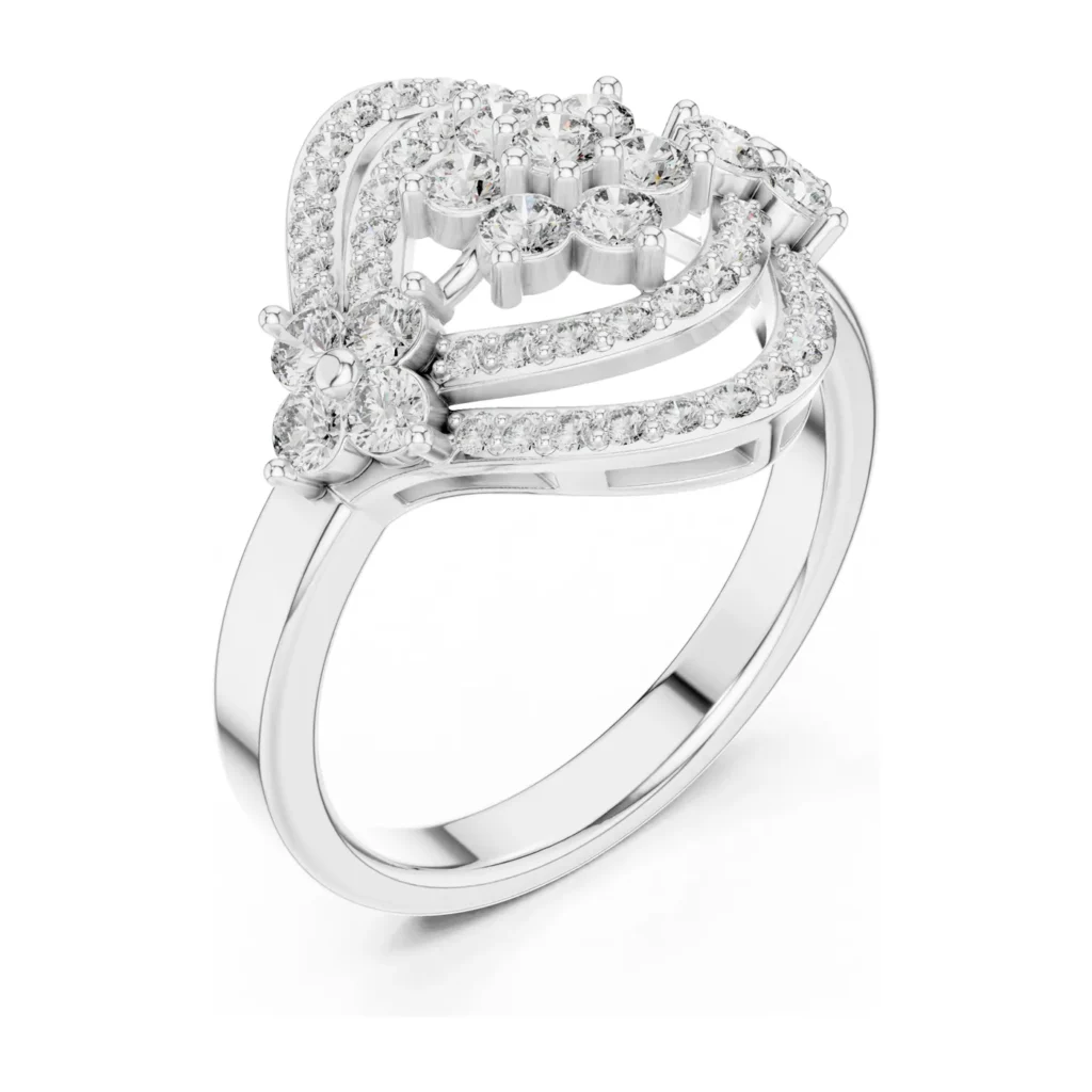Pavé Crown Tiara Ring — photo 6