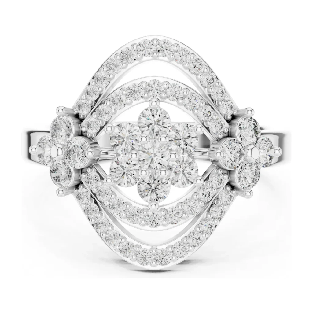 Pavé Crown Tiara Ring — photo 8