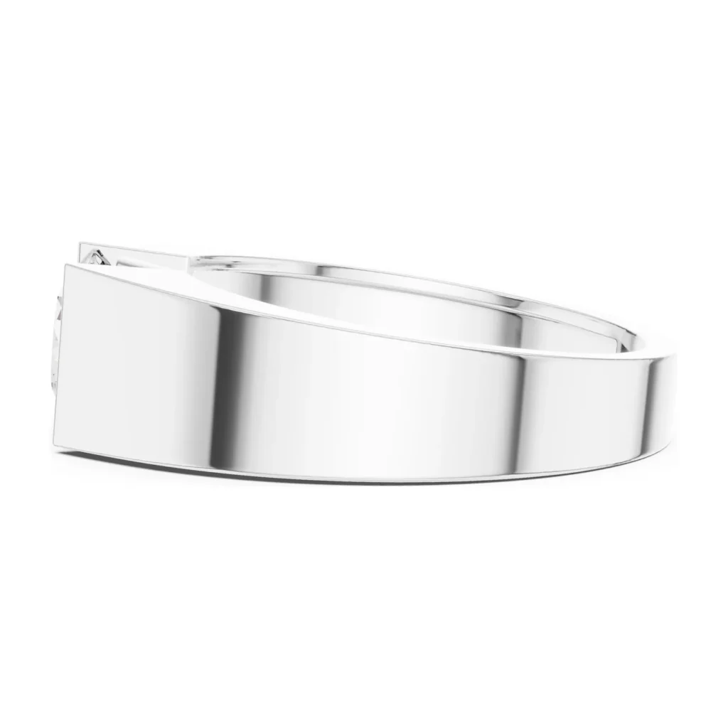 Bezel Tension Solitaire Band — photo 7