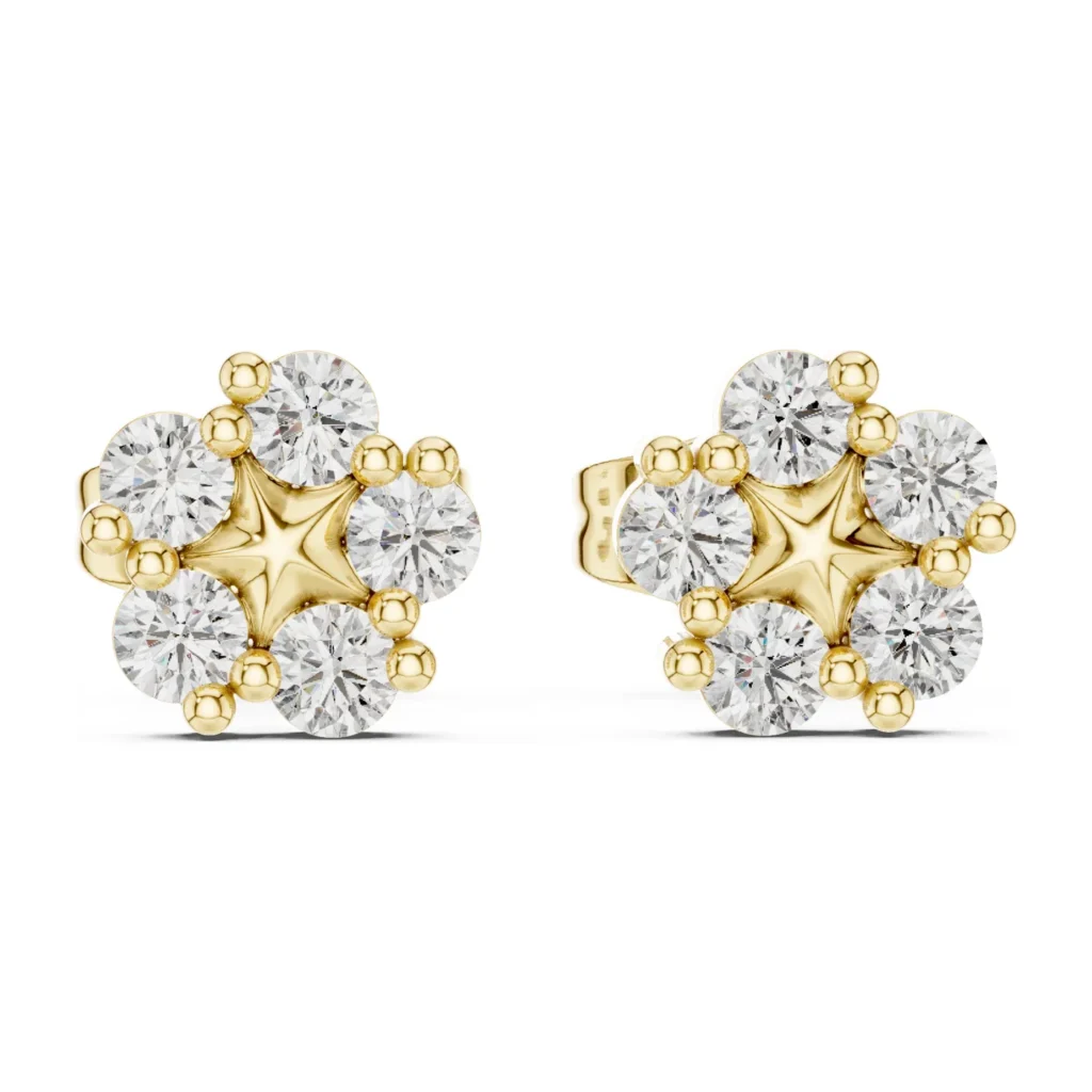 Round Cluster Bloom Studs — photo 3