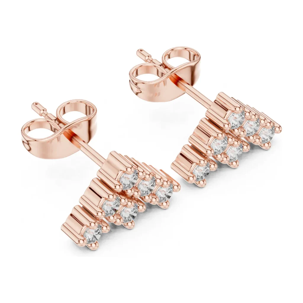 Pavé Chevron Studs — photo 10