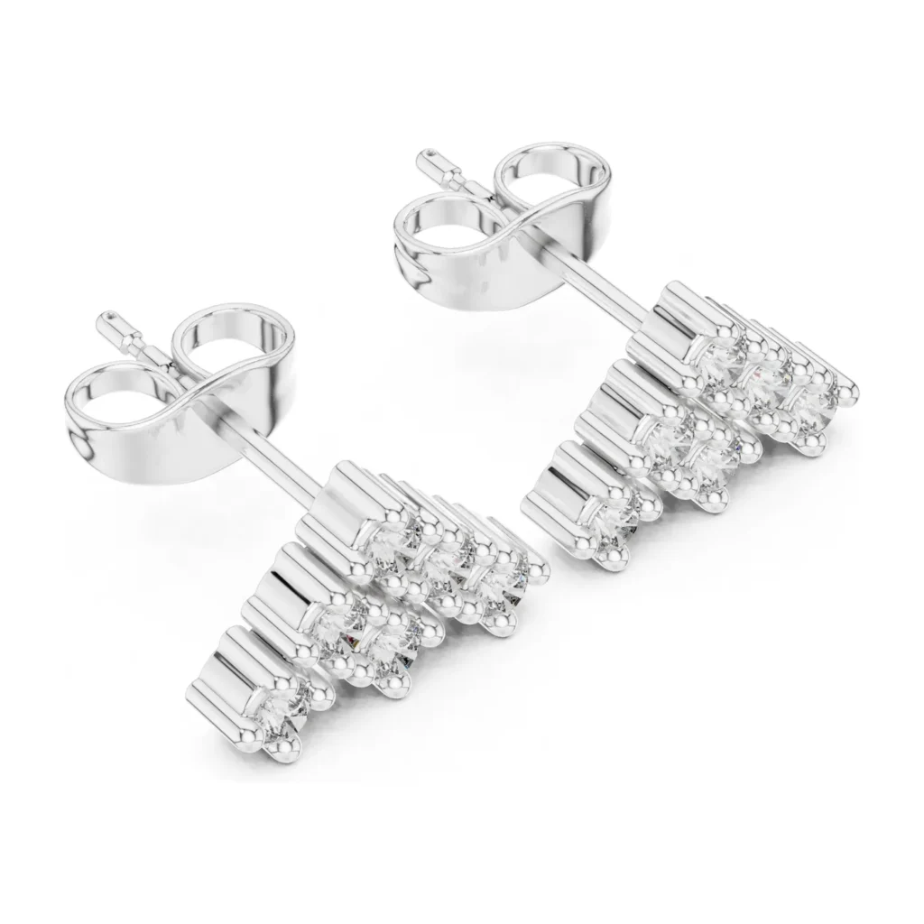 Pavé Chevron Studs — photo 6