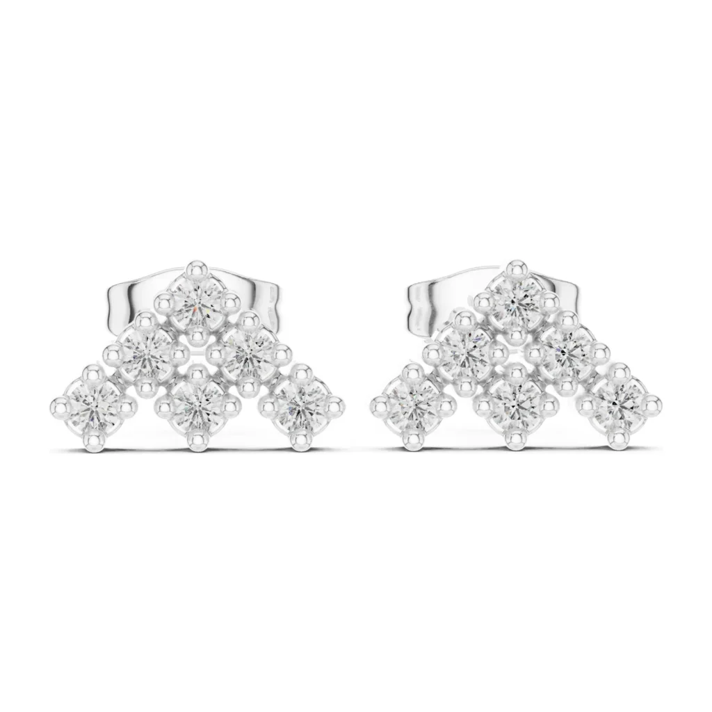 Pavé Chevron Studs — photo 8