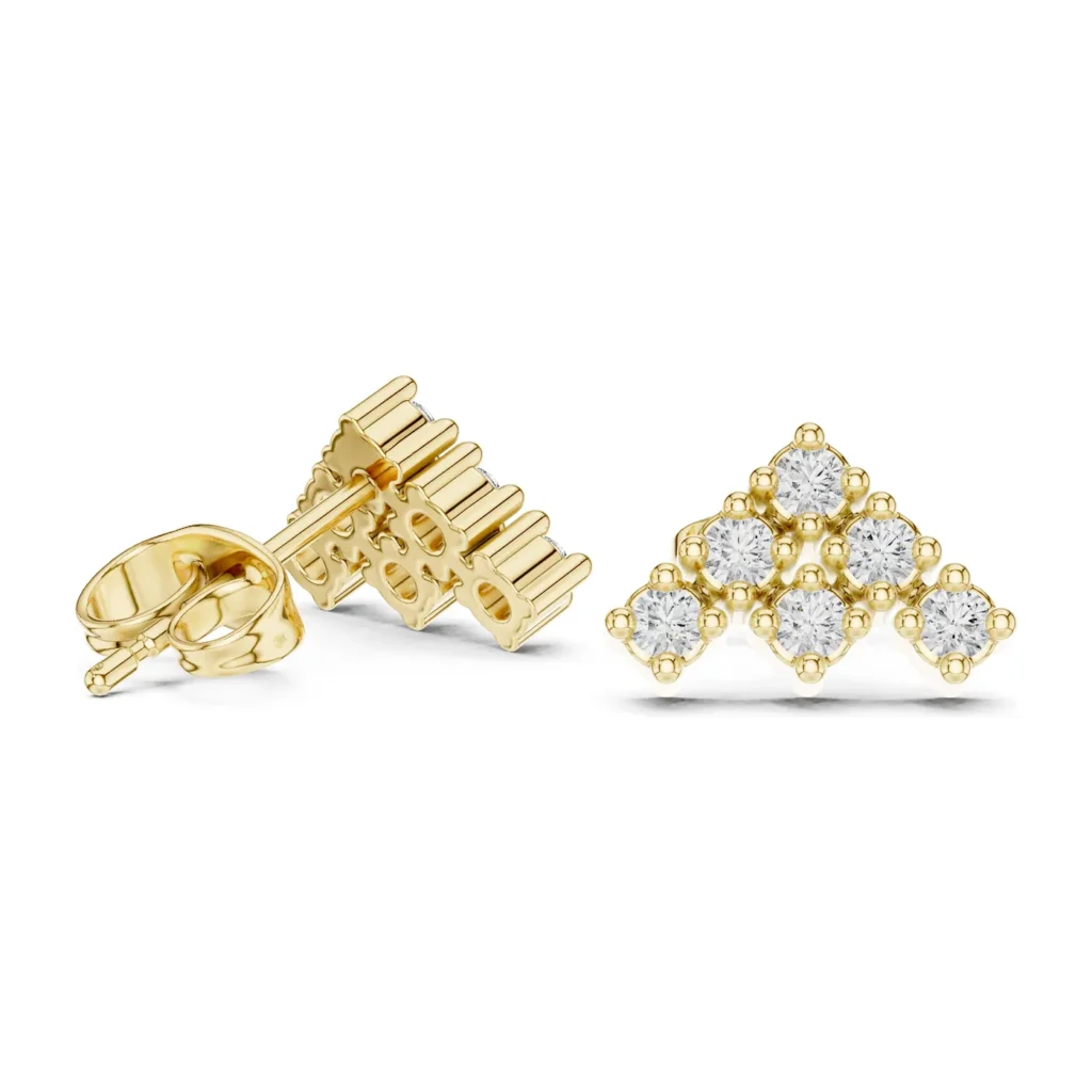 Pavé Chevron Studs