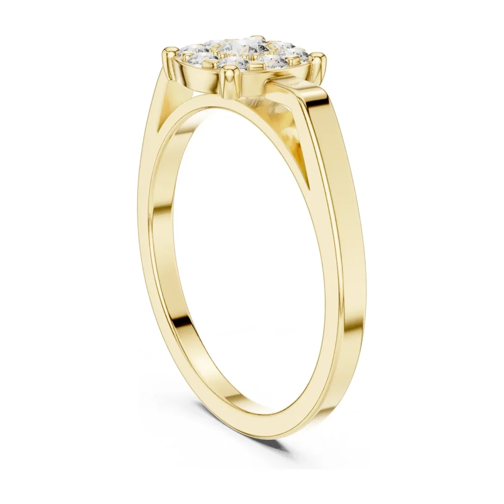 Petite Cluster Bar Ring