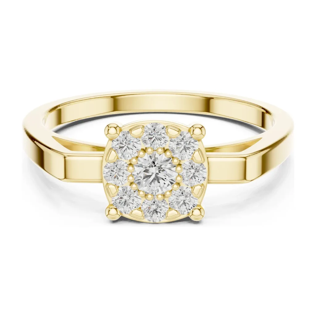 Petite Cluster Bar Ring — photo 4