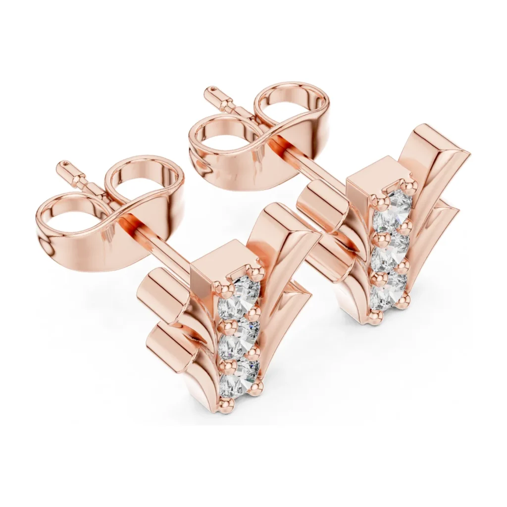 Fan Pavé Studs — photo 10