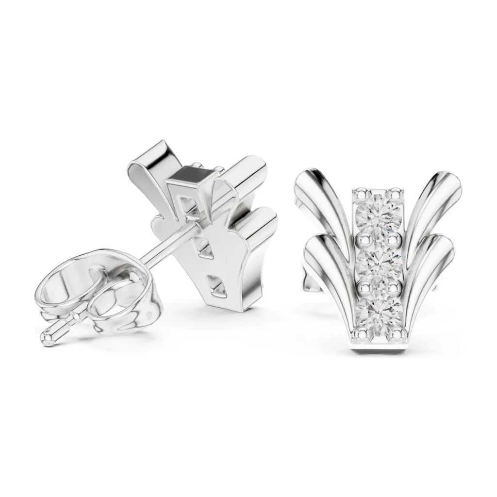 Fan Pavé Studs — photo 5