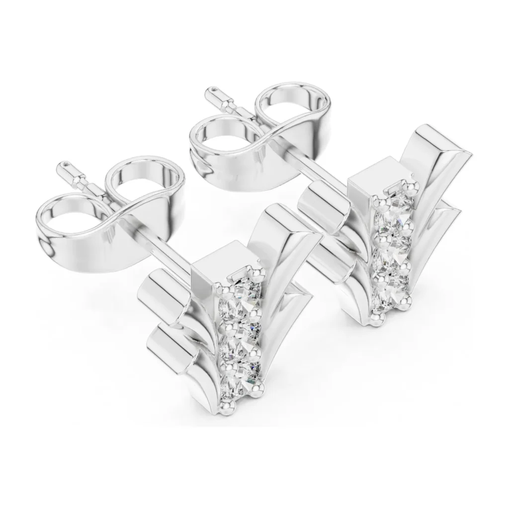 Fan Pavé Studs — photo 6