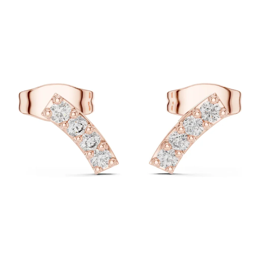 Pavé Curved Bar Studs — photo 12