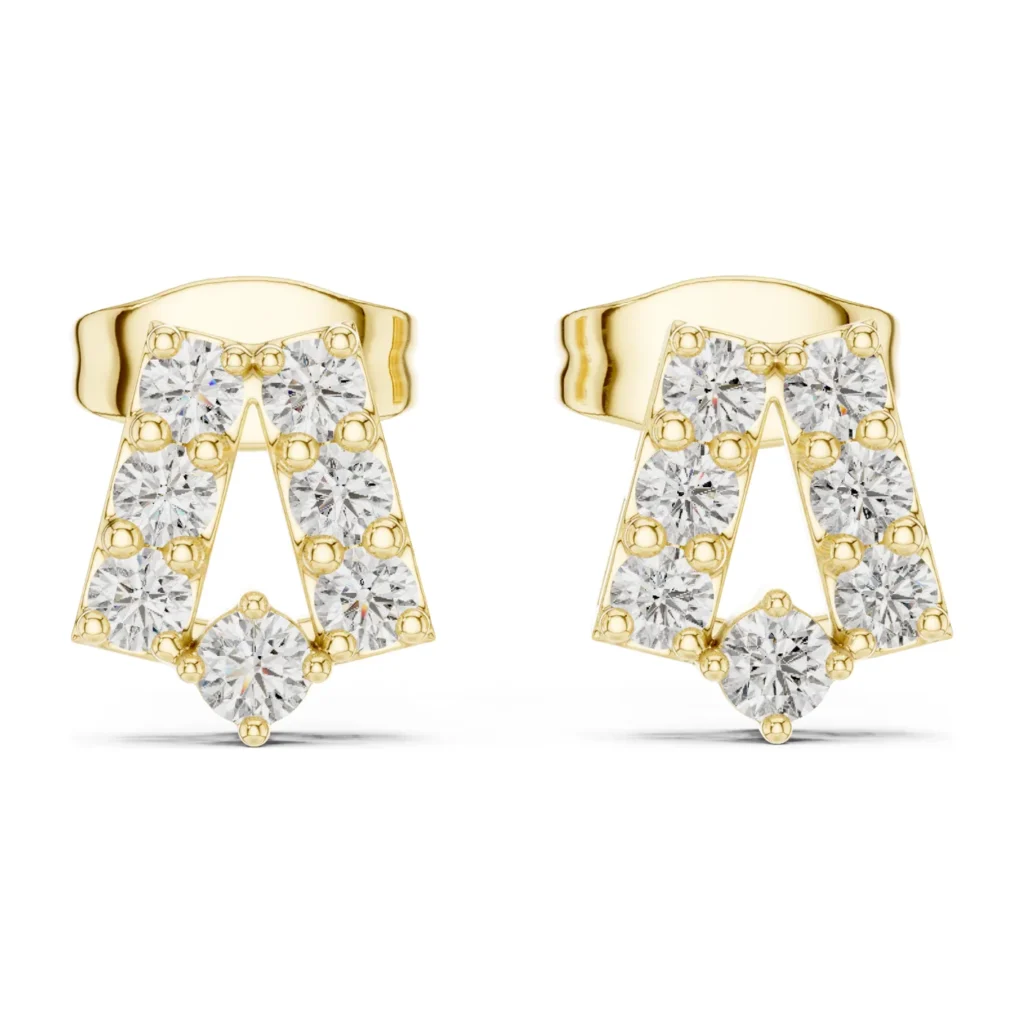 Pavé Star Outline Studs — photo 4
