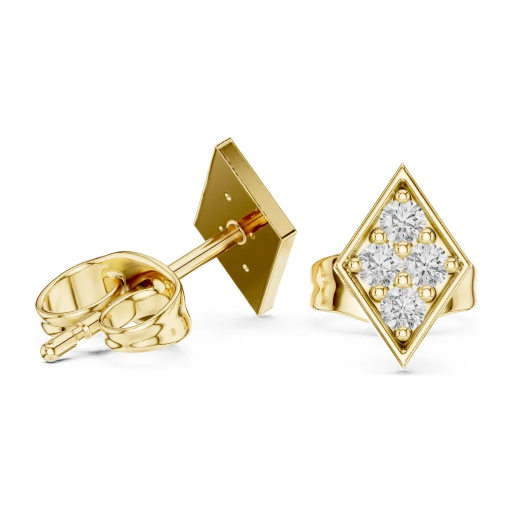 Pavé Kite Studs