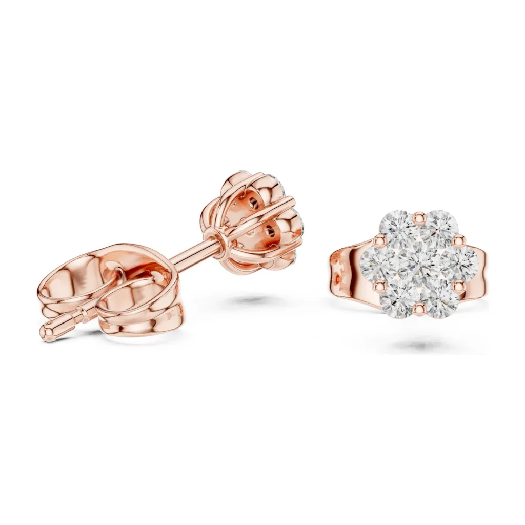 Round Illusion Cluster Studs — photo 9