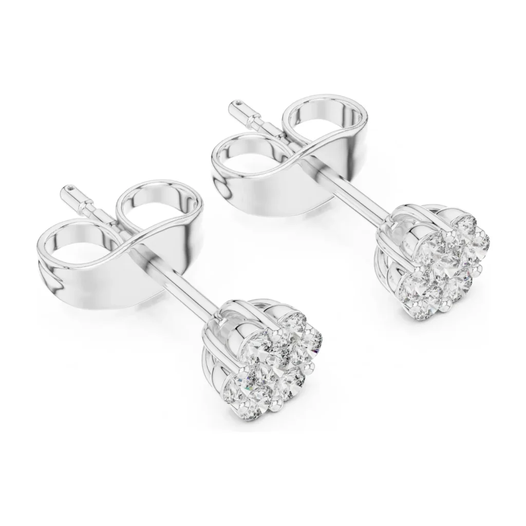 Round Illusion Cluster Studs — photo 6