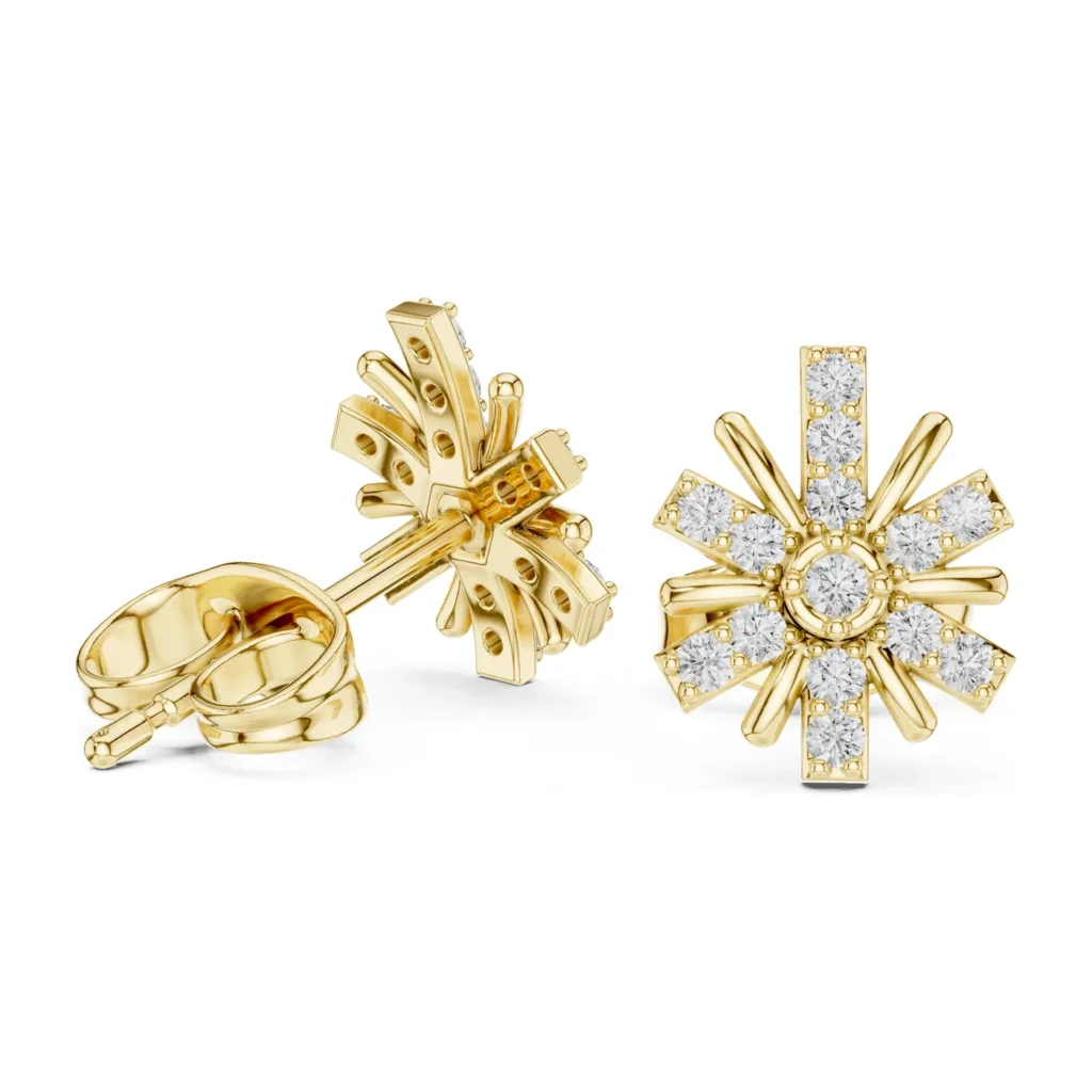 Baguette Starburst Studs