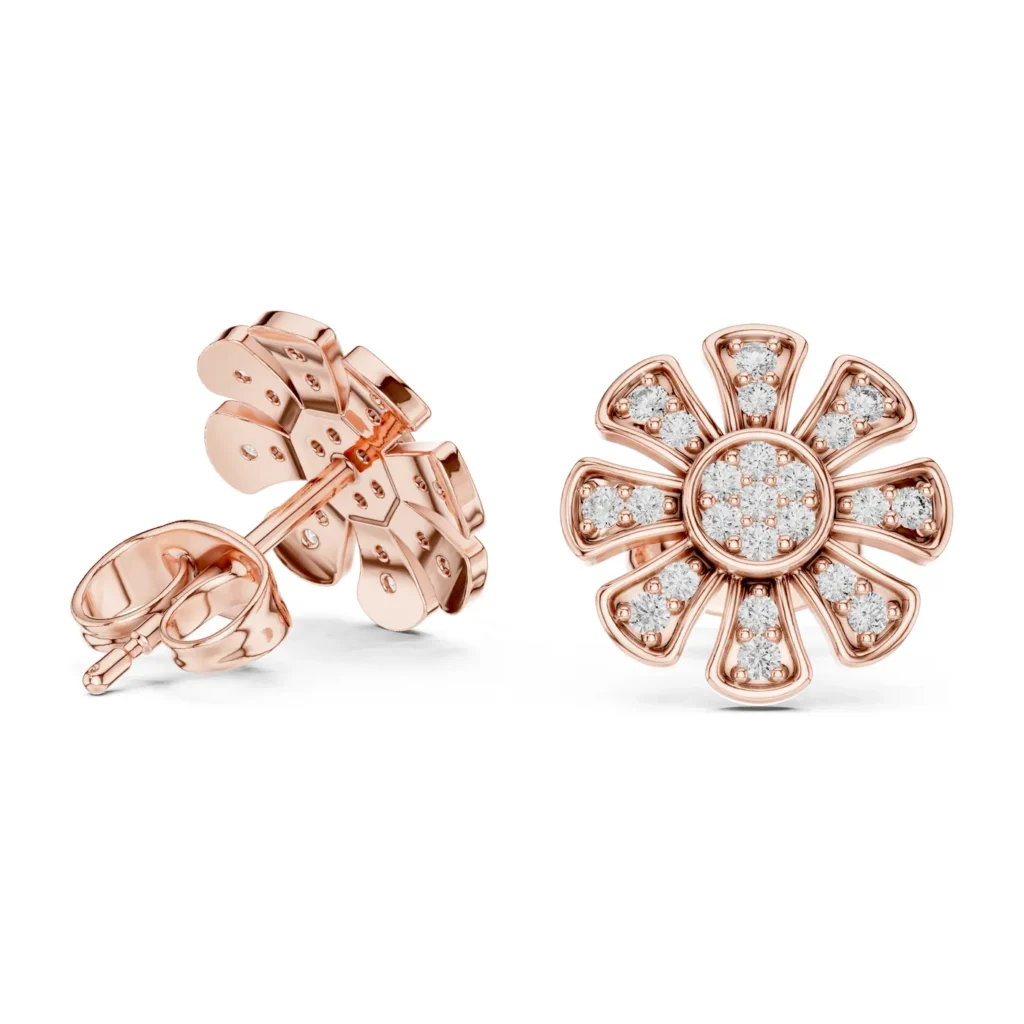 Daisy Baguette Studs — photo 9