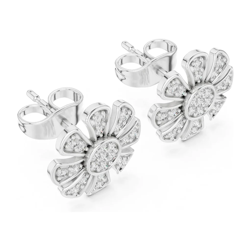 Daisy Baguette Studs — photo 6