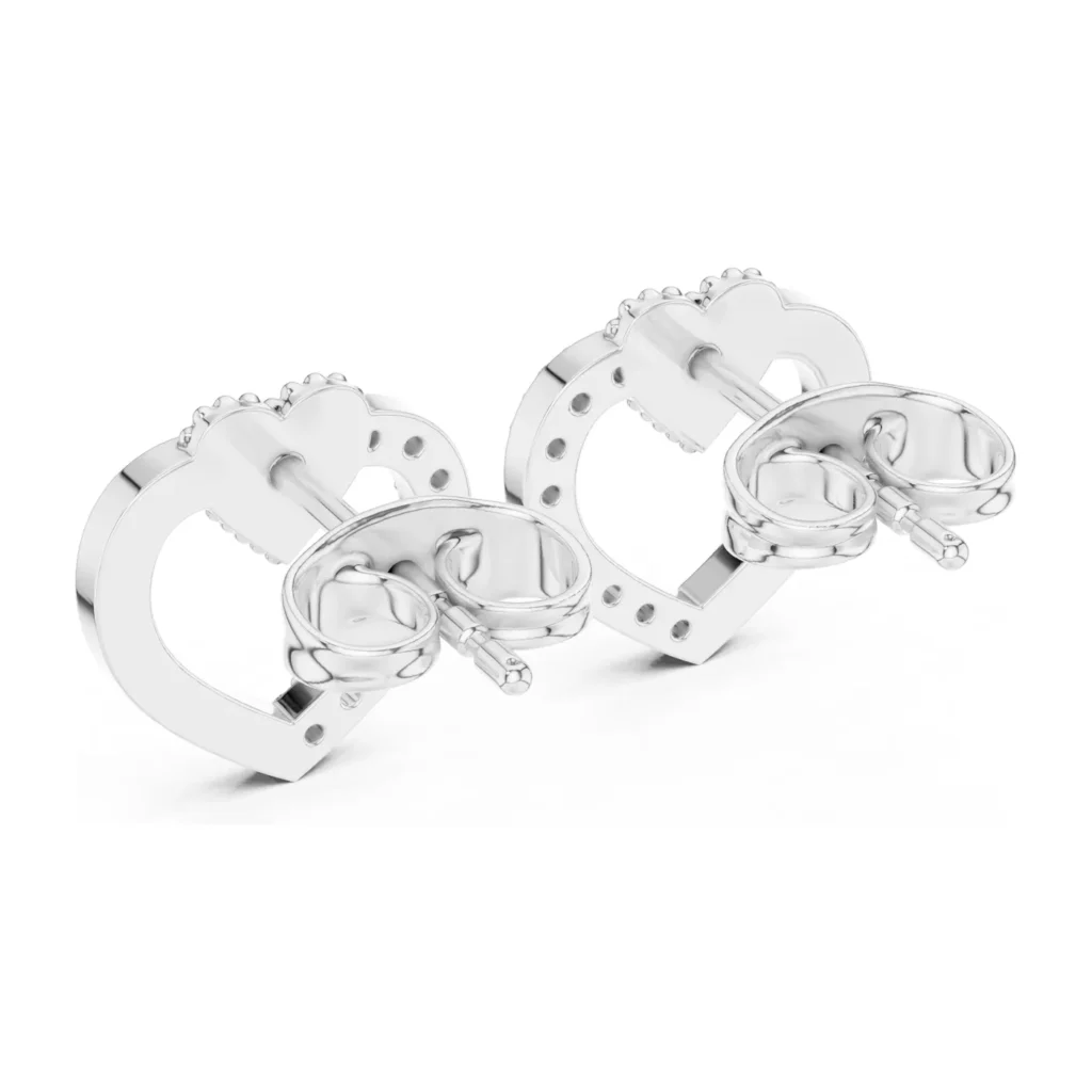 Open Heart Accent Studs — photo 7