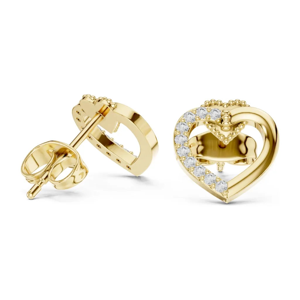 Open Heart Accent Studs