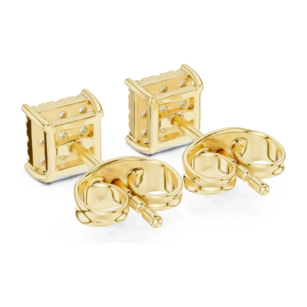 Princess Cluster Square Studs — photo 3