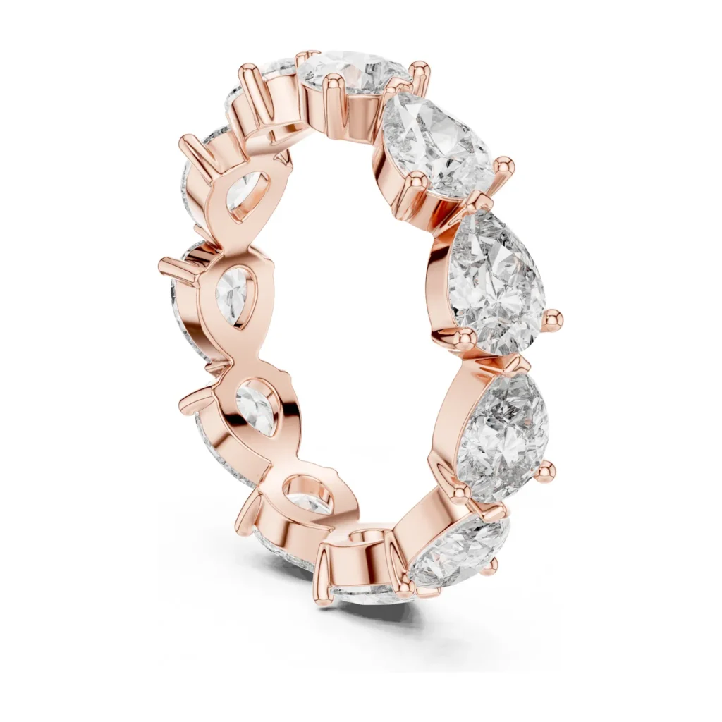 Pear and Marquise Eternity Band — photo 9