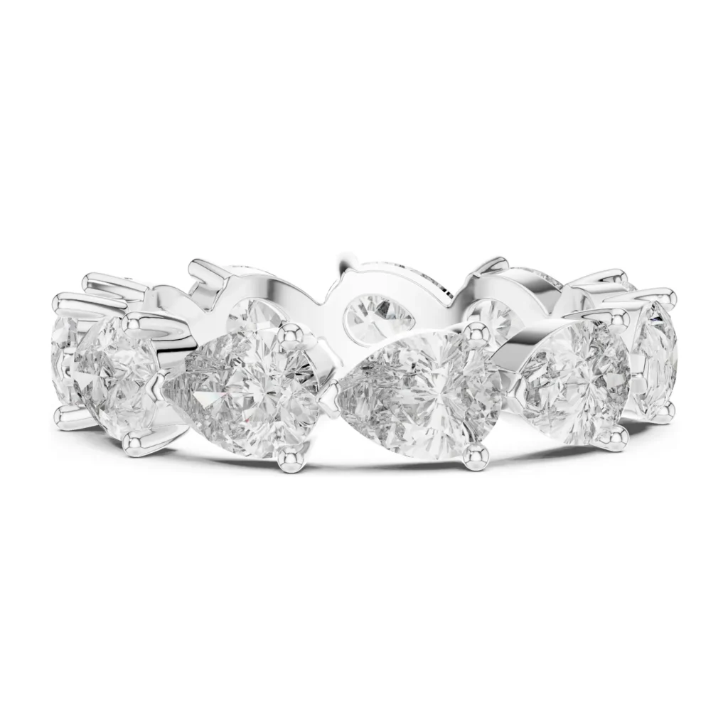 Pear and Marquise Eternity Band — photo 7
