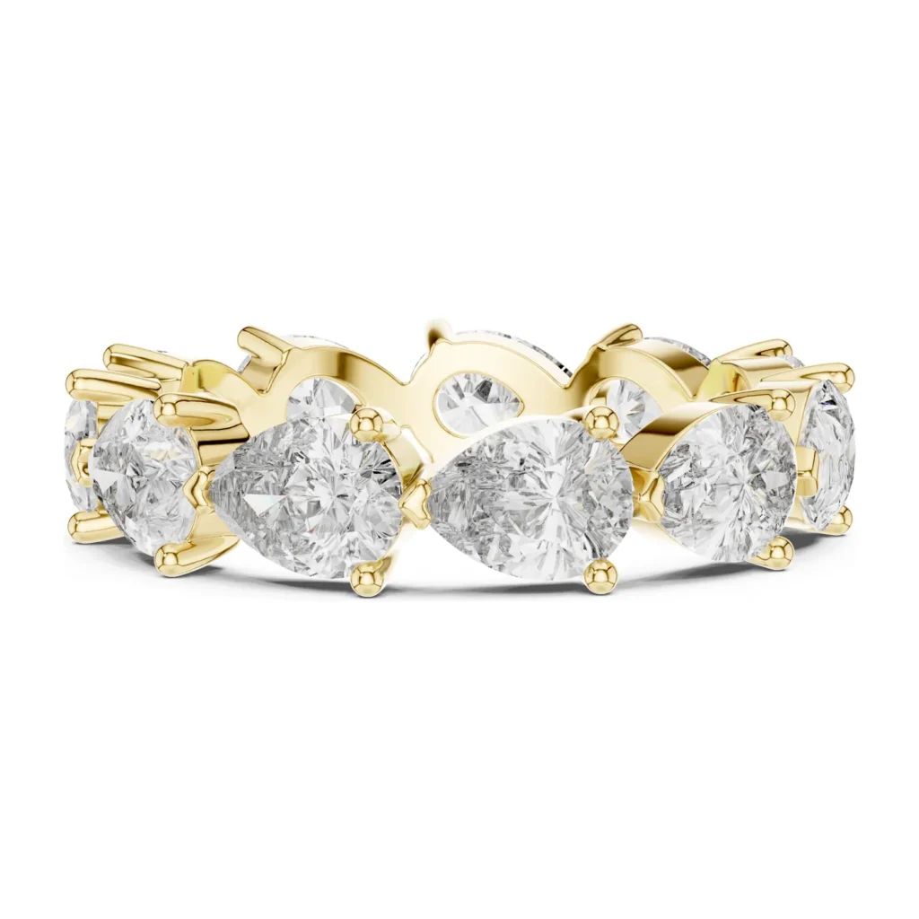 Pear and Marquise Eternity Band — photo 3