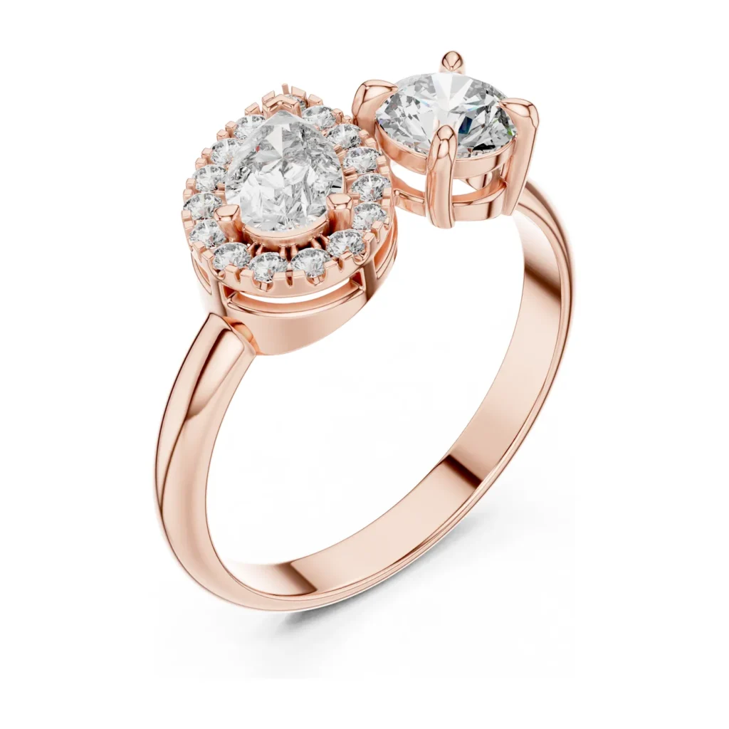 Petite Three-Stone Engagement Ring — photo 10
