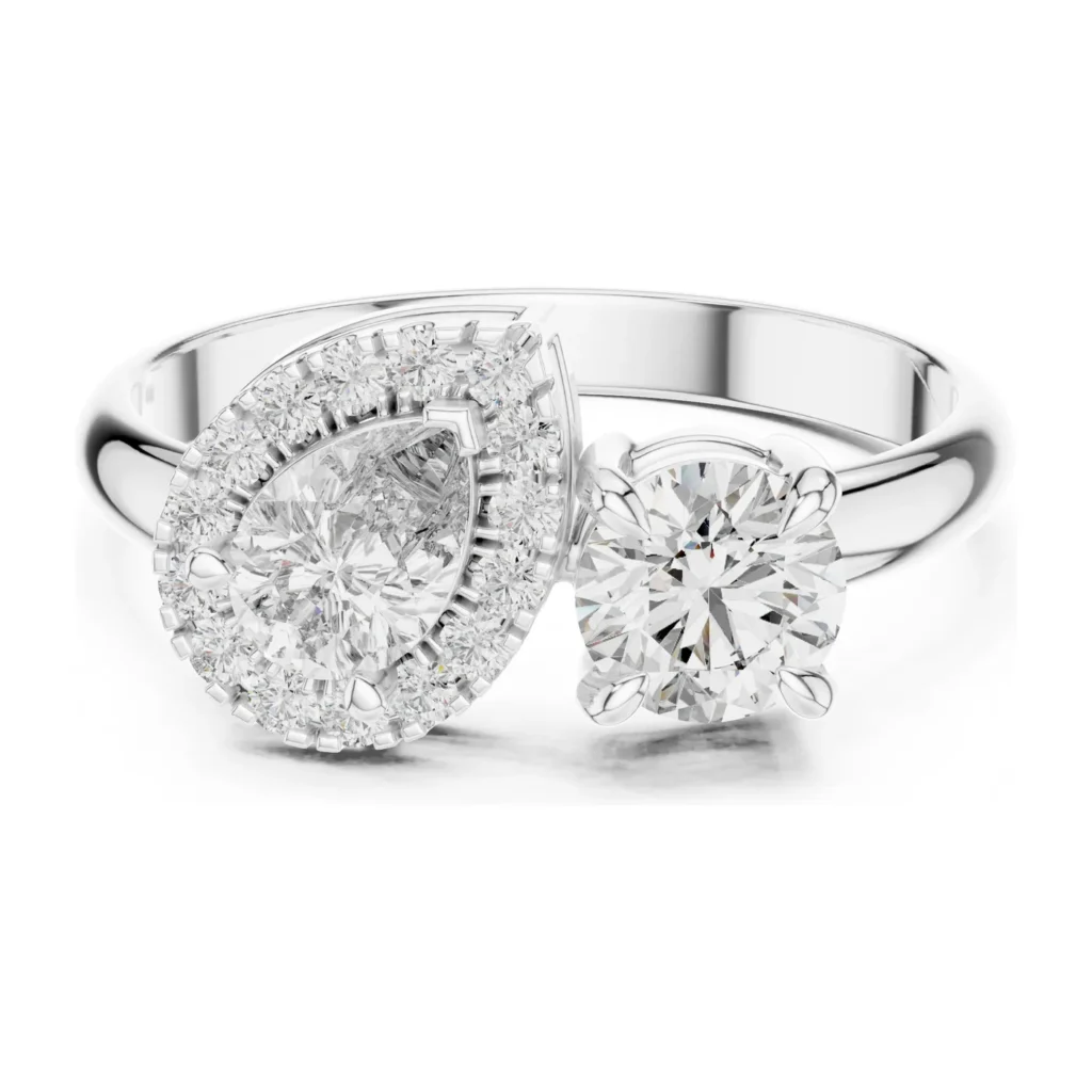 Petite Three-Stone Engagement Ring — photo 8